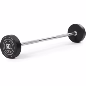 Rubber Fixed Curl Barbell